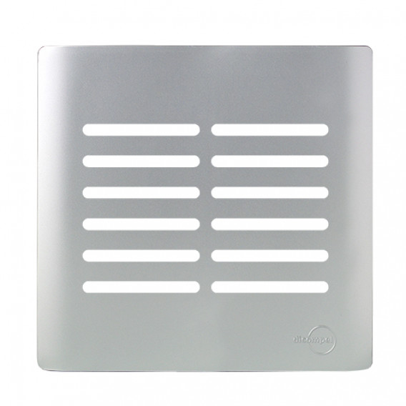 Placa p/ 12 Interruptores ( especial) 4x4 - Novara Prata Placa p/ 12 Interruptores ( especial) 4x4 - Novara Prata